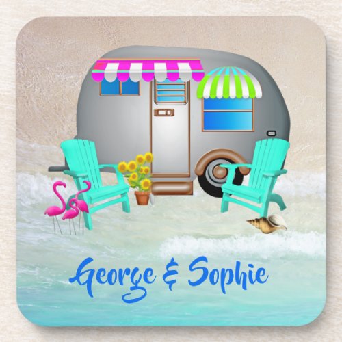 Ocean Camping Florida Travel Trailer Names Beverage Coaster