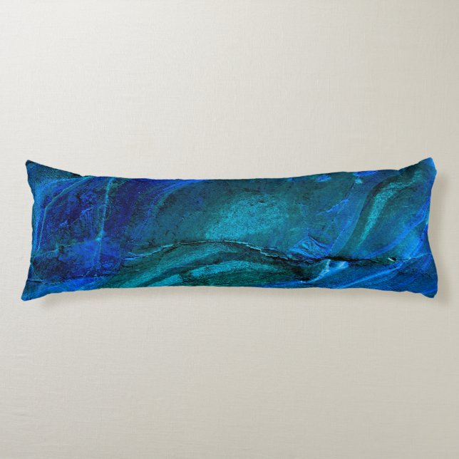 Ocean Carved Stone  Body Pillow (Front)