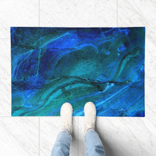 Ocean Carved Stone Doormat
