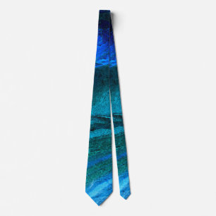 Ocean Carved Stone Neck Tie
