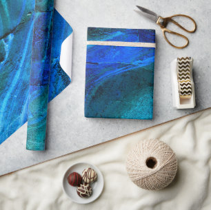 Ocean Carved Stone  Wrapping Paper