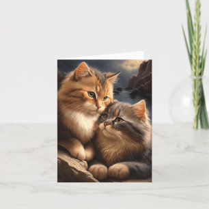 Ocean Cats Valentine/Anniversary Greeting Card