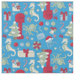 ocean christmas octopus mailbox santa jellyfish fabric