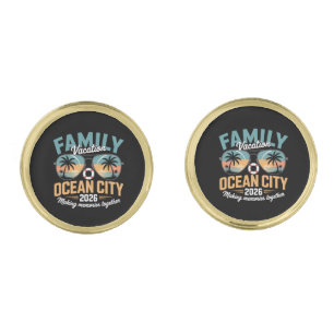 Ocean City Beach Cufflinks