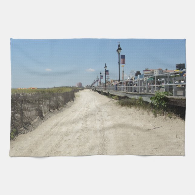 Ocean city Boardwalk Towel (Horizontal)
