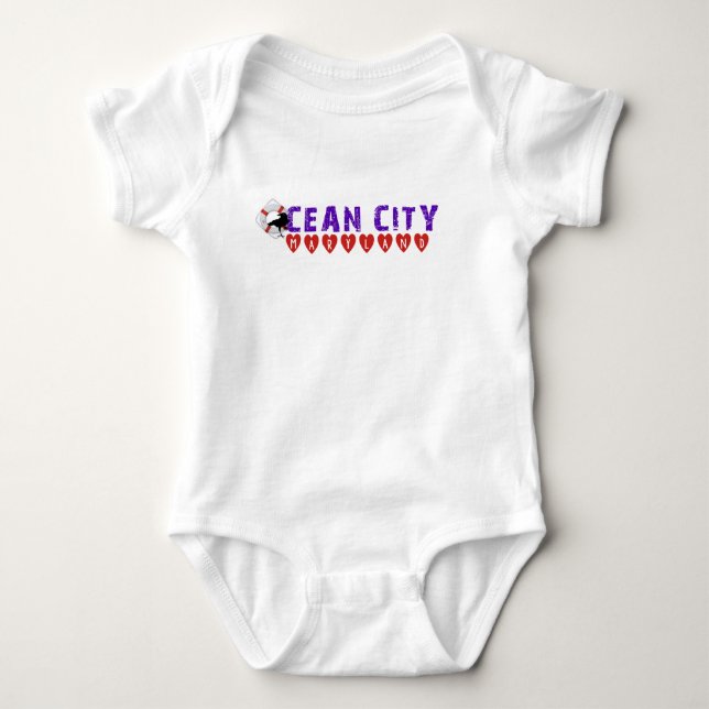 Ocean City Maryland Baby Bodysuit (Front)