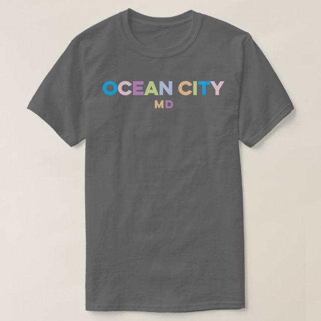 Ocean City Maryland Colorful Vacation Pullover  (Design Front)