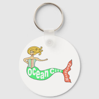 Ocean City, Maryland Mermaid Keychain