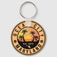 Ocean City Maryland Retro Sunset Souvenirs 60s