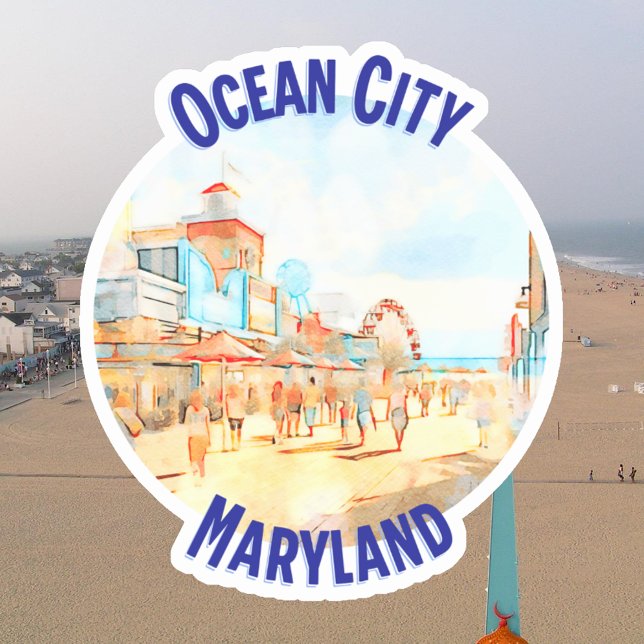 Ocean City, Maryland Sticker (Creator Uploaded)