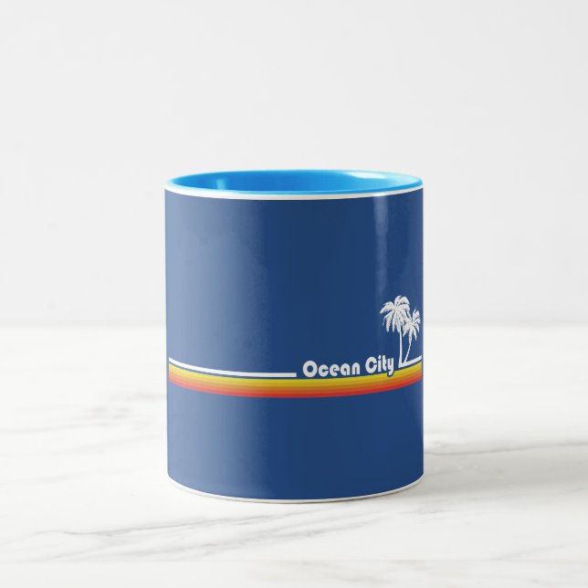 Ocean City, Maryland Two-Tone Coffee Mug (Center)