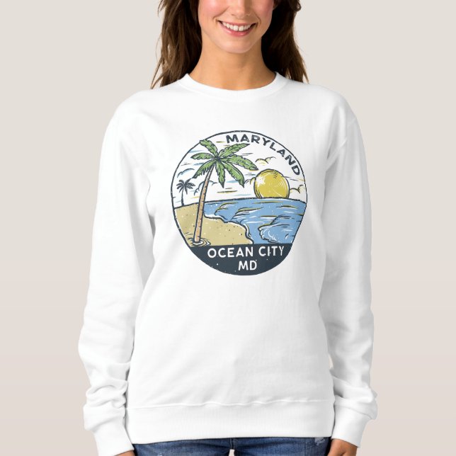 Ocean City Maryland Vintage Sweatshirt (Front)