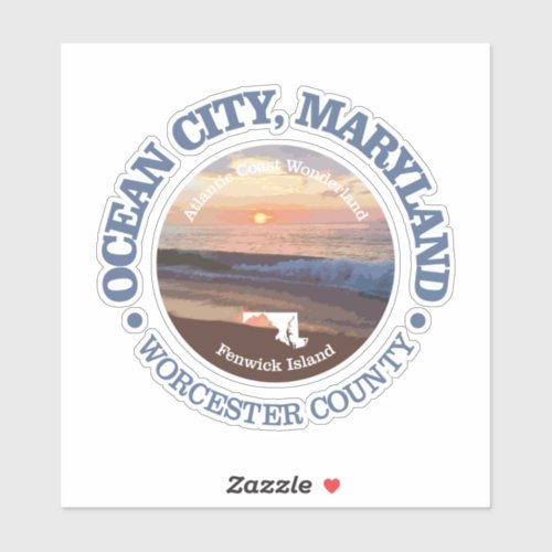 Ocean City MD C Sticker