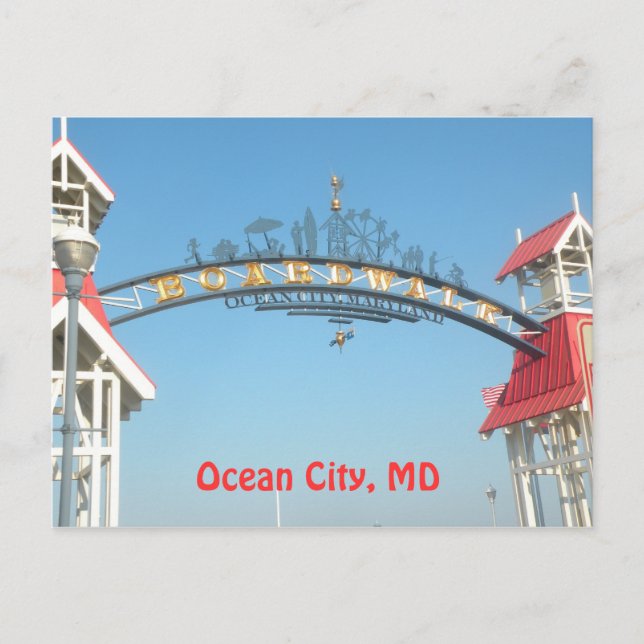 Ocean City, MD Postcard (Front)
