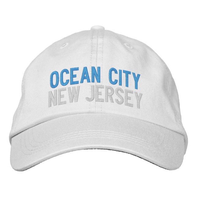 OCEAN CITY NEW JERSEY EMBROIDERED BASEBALL CAP (Front)