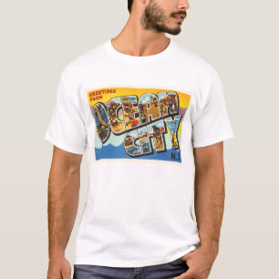 Ocean City New Jersey NJ Vintage Travel Postcard- T-Shirt