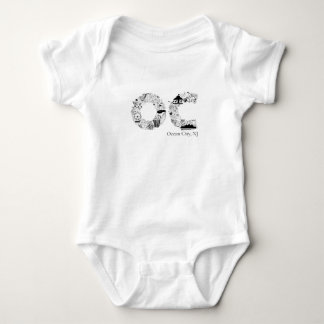 Ocean City NJ Boardwalk Beach Baby One-Piece Bodysuit