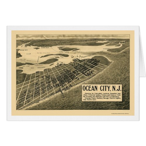 Ocean City NJ Panoramic Map _ 1903