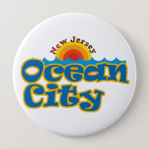 Ocean City NJ Pinback Button