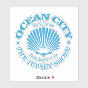 Ocean City NJ (seashell) Sticker