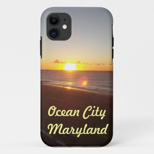 Ocean City Sunrise iPhone Case