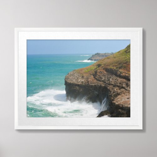Ocean Cliffs at Kilauea Kauai Framed Art