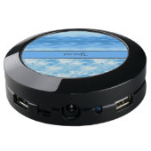 Ocean & Clouds USB Charging Station (Angled Back)