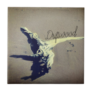 Ocean Coastal Driftwood Ceramic Tile