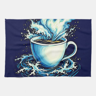 Ocean Coffee Dream Kitchen Towel