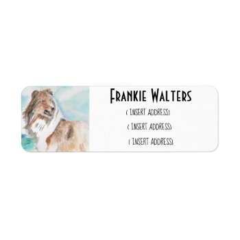 Ocean Collie Label by UndefineHyde at Zazzle