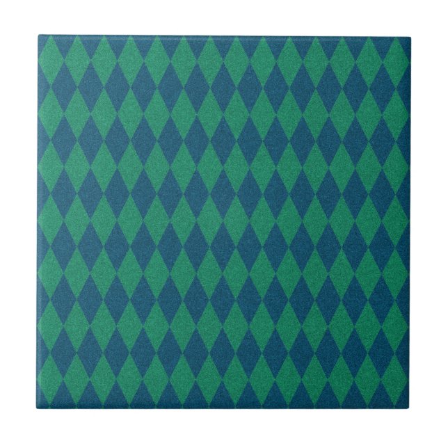 Ocean Color Diamond Glitter Ceramic Tile (Front)