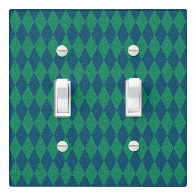 Ocean Color Diamond Glitter Light Switch Cover (In Situ)