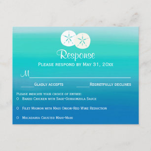 Ocean Colors RSVP Card