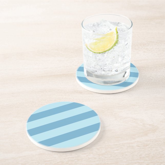 Ocean Colors Stripes  Coaster (Side)