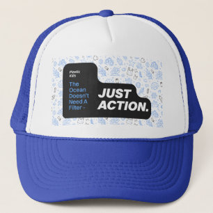 Ocean Conservation Plastic Pollution Awareness  Trucker Hat