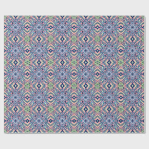 ocean coral agate pattern wrapping paper