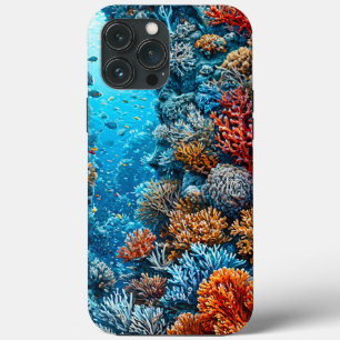 Ocean Coral Reef Art Aesthetic Underwater iPhone 13 Pro Max Case