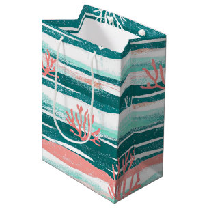 Ocean Coral Reef Pattern Medium Gift Bag