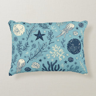 Ocean Creature Pattern Pillow