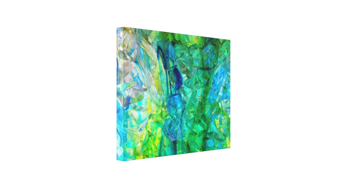 Ocean Crystals 2 20x16 canvas print | Zazzle