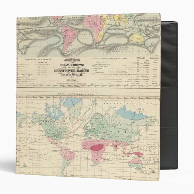 Ocean Currents and the Great River Basins 3 Ring Binder (Front/Inside)