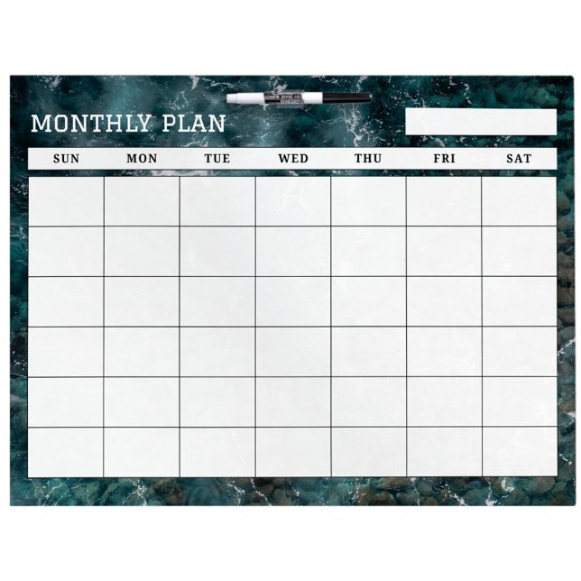 Ocean currents Undated Monthly Dry Erase Board (Creator Uploaded)