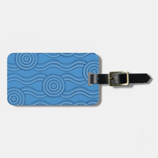 Ocean Customizable Name Australian Dreamtime Luggage Tag