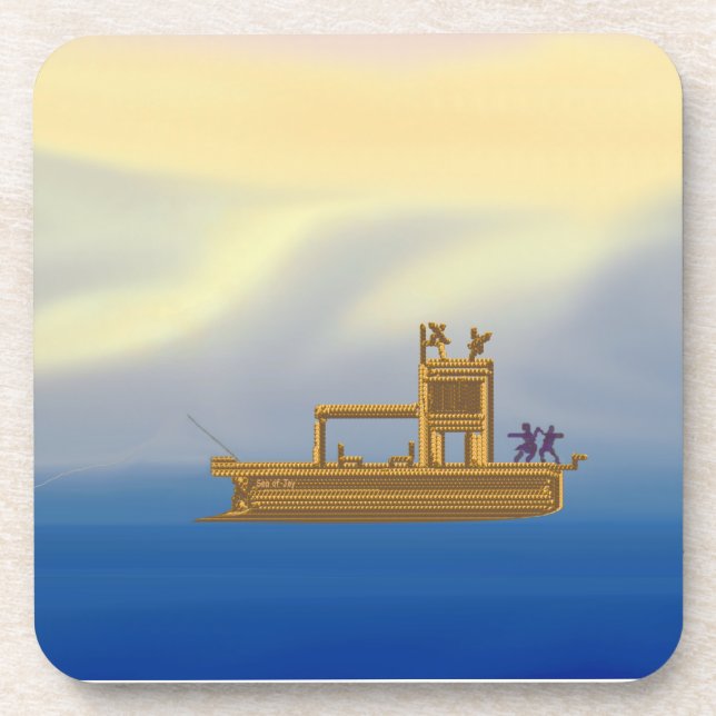Ocean Dance Cork Coaster (Front)