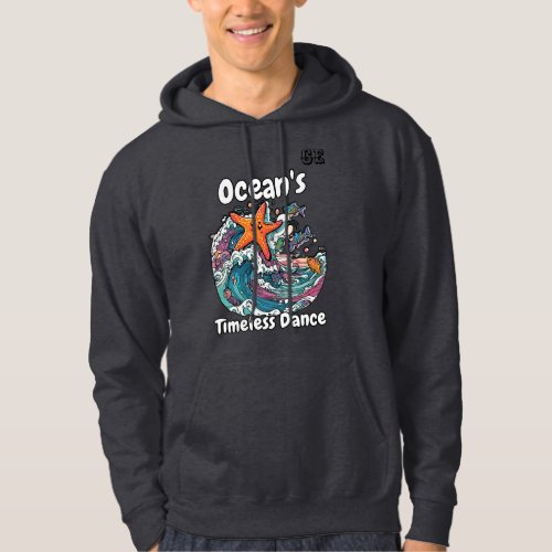Ocean Dance Starfish Play on the Waves Hoodie
