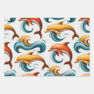 Ocean Dance Wrapping Paper Sheets