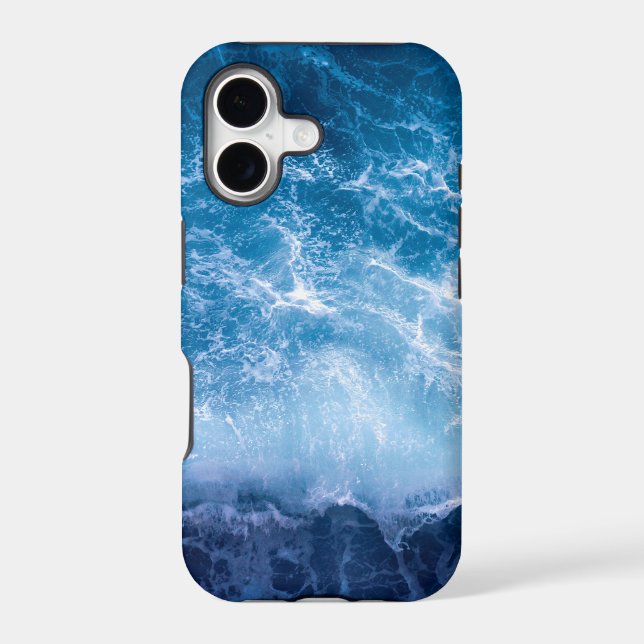 Ocean - Dark Blue Waves Iphone Case (Back)