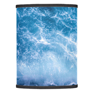 Ocean - Dark Blue Waves Lamp Shade