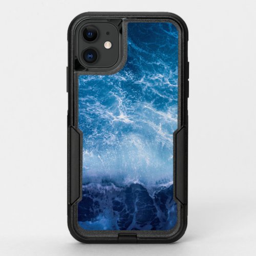 Ocean _ Dark Blue Waves OtterBox Commuter iPhone 11 Case