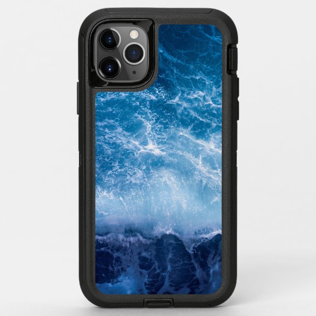 Ocean - Dark Blue Waves Otterbox iPhone Case (Back)
